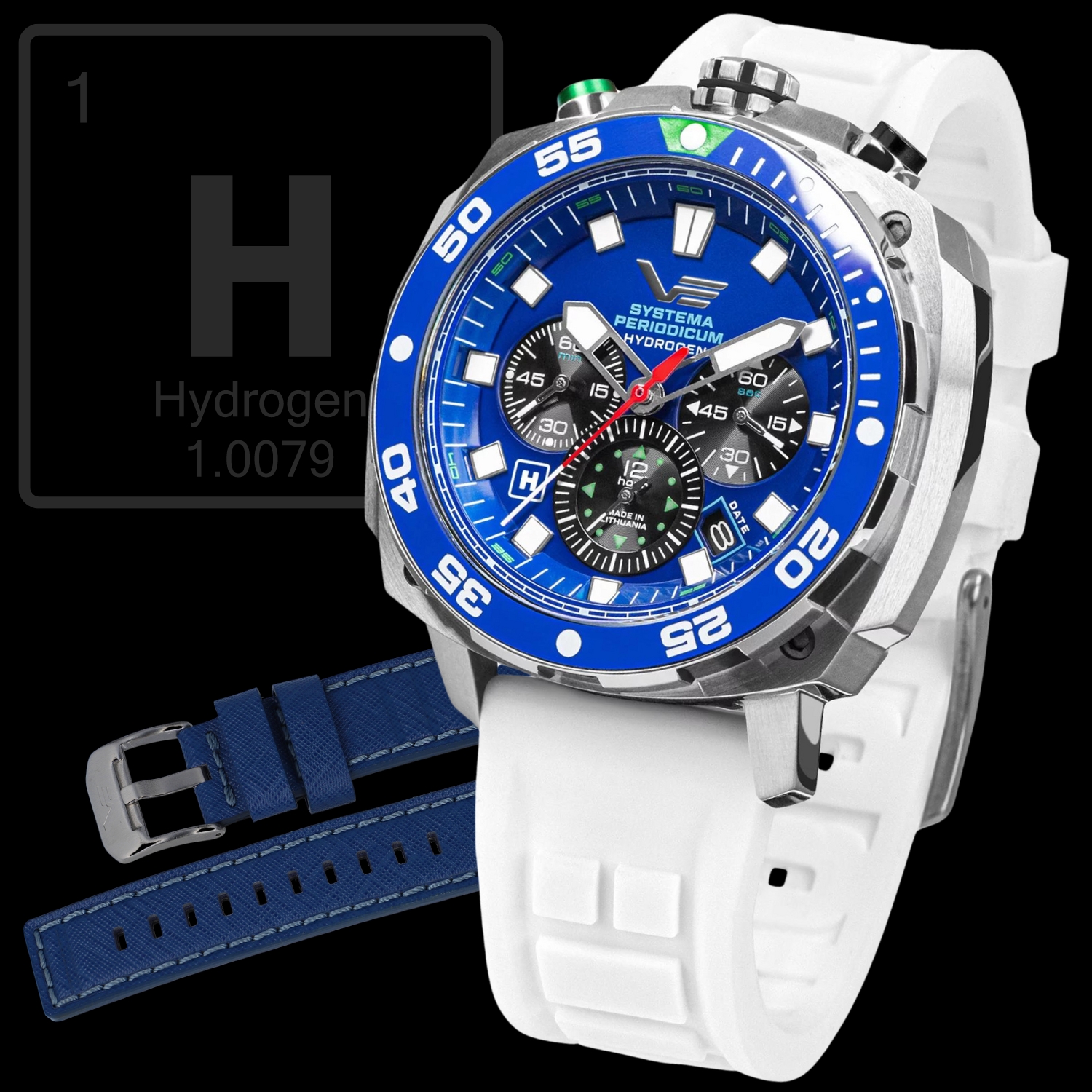 Zegarek Vostok Europe VK67-650A720SWL Systema Periodicum Hydrogen męski 